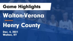 Walton-Verona  vs Henry County  Game Highlights - Dec. 4, 2021