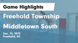 Freehold Township  vs Middletown South  Game Highlights - Jan. 15, 2019