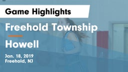 Freehold Township  vs Howell  Game Highlights - Jan. 18, 2019