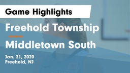 Freehold Township  vs Middletown South  Game Highlights - Jan. 21, 2020