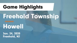 Freehold Township  vs Howell  Game Highlights - Jan. 24, 2020