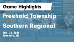 Freehold Township  vs Southern Regional  Game Highlights - Jan. 28, 2023