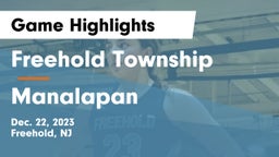 Freehold Township  vs Manalapan  Game Highlights - Dec. 22, 2023