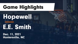 Hopewell  vs E.E. Smith Game Highlights - Dec. 11, 2021