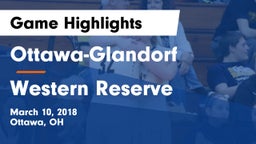 Ottawa-Glandorf  vs Western Reserve  Game Highlights - March 10, 2018