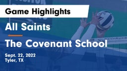 All Saints  vs The Covenant School Game Highlights - Sept. 22, 2022