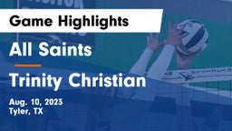 All Saints  vs Trinity Christian Game Highlights - Aug. 10, 2023