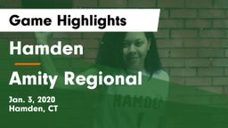 Hamden  vs Amity Regional  Game Highlights - Jan. 3, 2020