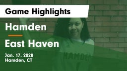 Hamden  vs East Haven  Game Highlights - Jan. 17, 2020