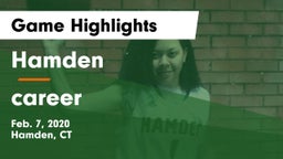 Hamden  vs career Game Highlights - Feb. 7, 2020