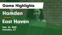 Hamden  vs East Haven  Game Highlights - Feb. 26, 2020
