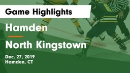 Hamden  vs North Kingstown  Game Highlights - Dec. 27, 2019