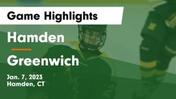 Hamden  vs Greenwich  Game Highlights - Jan. 7, 2023