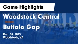 Woodstock Central  vs Buffalo Gap  Game Highlights - Dec. 30, 2023