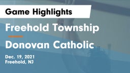 Freehold Township  vs Donovan Catholic  Game Highlights - Dec. 19, 2021