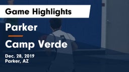 Parker  vs Camp Verde  Game Highlights - Dec. 28, 2019