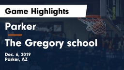 Parker  vs The Gregory school Game Highlights - Dec. 6, 2019