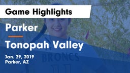 Parker  vs Tonopah Valley  Game Highlights - Jan. 29, 2019