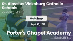 Matchup: St Aloysius vs. Porter's Chapel Academy  2017