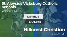 Matchup: St Aloysius vs. Hillcrest Christian  2018