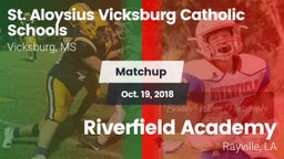 Matchup: St Aloysius vs. Riverfield Academy  2018
