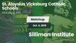 Matchup: St Aloysius vs. Silliman Institute  2019