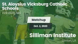 Matchup: St Aloysius vs. Silliman Institute  2020