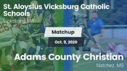 Matchup: St Aloysius vs. Adams County Christian  2020