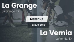 Matchup: La Grange High vs. La Vernia  2016