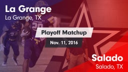 Matchup: La Grange High vs. Salado  2016
