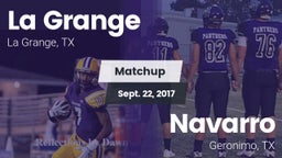 Matchup: LGHS vs. Navarro  2017