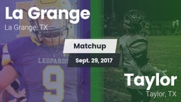 Matchup: LGHS vs. Taylor  2017