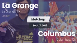 Matchup: LGHS vs. Columbus  2018