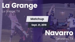 Matchup: LGHS vs. Navarro  2018