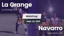 Matchup: LGHS vs. Navarro  2019