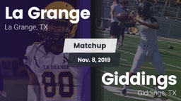 Matchup: LGHS vs. Giddings  2019