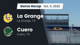Recap: La Grange  vs. Cuero  2020