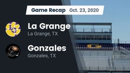 Recap: La Grange  vs. Gonzales  2020