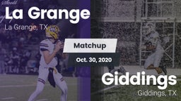 Matchup: LGHS vs. Giddings  2020