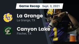 Recap: La Grange  vs. Canyon Lake  2021