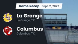 Recap: La Grange  vs. Columbus  2022