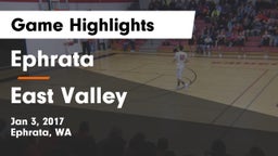 Ephrata  vs East Valley  Game Highlights - Jan 3, 2017