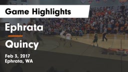 Ephrata  vs Quincy  Game Highlights - Feb 3, 2017