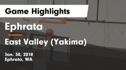 Ephrata  vs East Valley  (Yakima) Game Highlights - Jan. 30, 2018