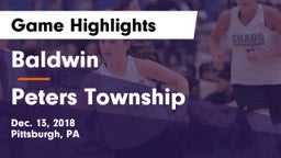 Baldwin  vs Peters Township  Game Highlights - Dec. 13, 2018