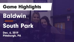 Baldwin  vs South Park Game Highlights - Dec. 6, 2019