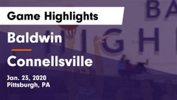 Baldwin  vs Connellsville  Game Highlights - Jan. 23, 2020