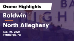 Baldwin  vs North Allegheny  Game Highlights - Feb. 21, 2020