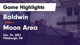 Baldwin  vs Moon Area  Game Highlights - Jan. 26, 2021