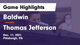 Baldwin  vs Thomas Jefferson  Game Highlights - Dec. 11, 2021